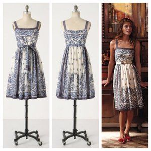 Anthropologie Blue Catmint Dress by Maeve - Size 4